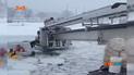 У штаті Коннектикут двоє людей опинились в крижаній пастці посеред озера