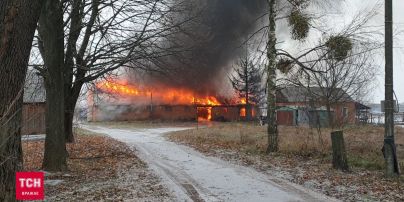 Крупный пожар под Киевом: горит рыбное хозяйство