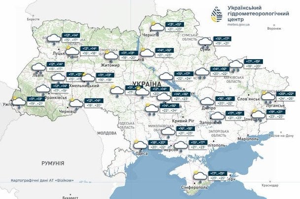 Погода в Україні 10 липня / © Укргідрометцентр