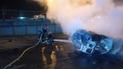 У Києві авто врізалось у бетонний стовп, перекинулось та загорілось: є загиблий та четверо поранених