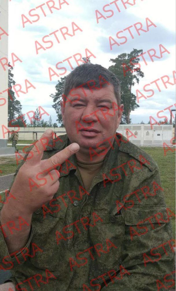 Російський окупант Олександр Стеблін, який розстріляв трьох своїх товаришів / © ASTRA