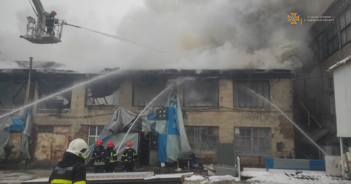 Пожежа у Львові_1 / © Управление ГСЧС во Львовской области