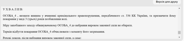 Приговор суда