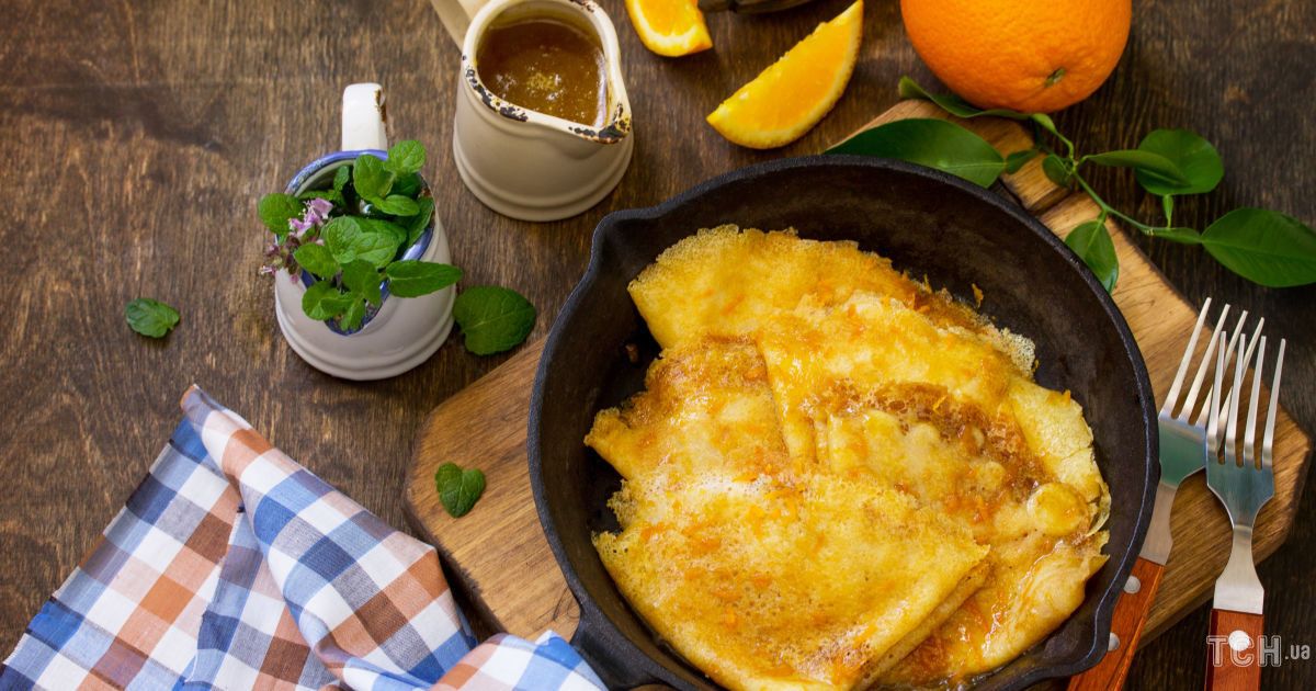 Млинці у вогні: як приготувати та підпалити класичні креп сюзет в апельсиновому соусі