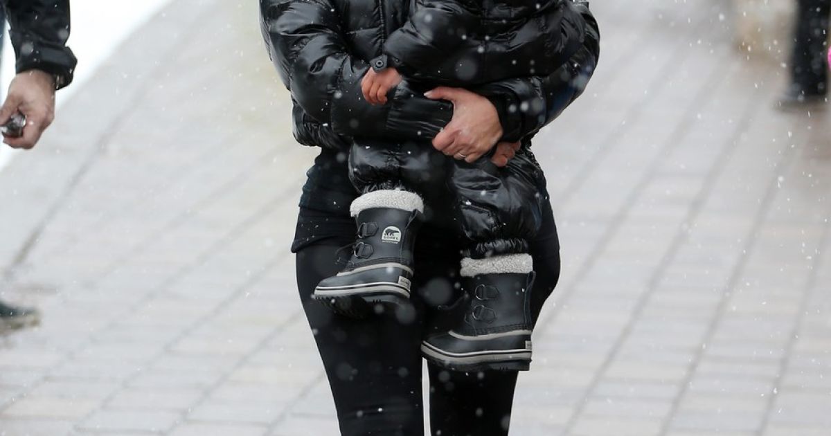 Ким Кардашьян с семьей на горнолыжном курорте&nbsp;Вэйл, Колорадо