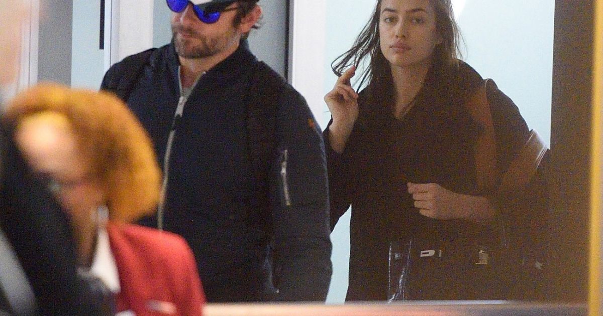 Ирина Шейк и Брэдли Купер в аэропорту Нью-Йорка