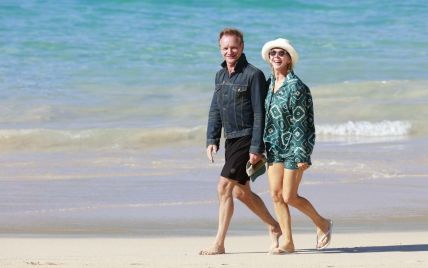 Звезды на отдыхе: Стинг проводит отпуск с женой на Сен-Бартсе