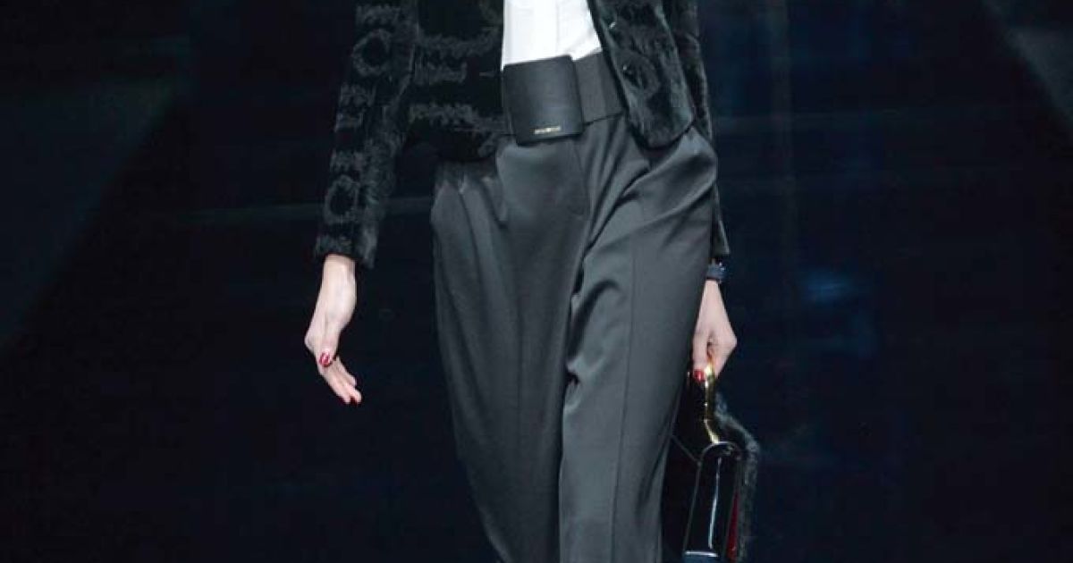 Коллекция&nbsp;Emporio Armani прет-а-порте сезона осень-зима 2015-2016 / © East News