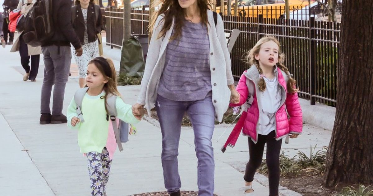 Сара Джессика Паркер с детьми в Нью-Йорке