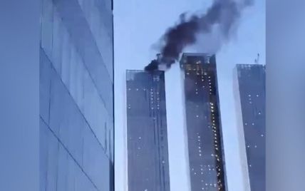 У столиці Росії спалахнув хмарочос "Москва-сіті"