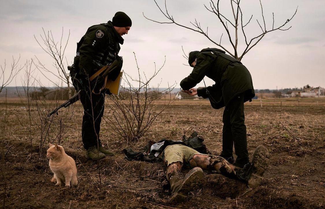 Труп цивільного в Бородянці / © Vadim Ghirda