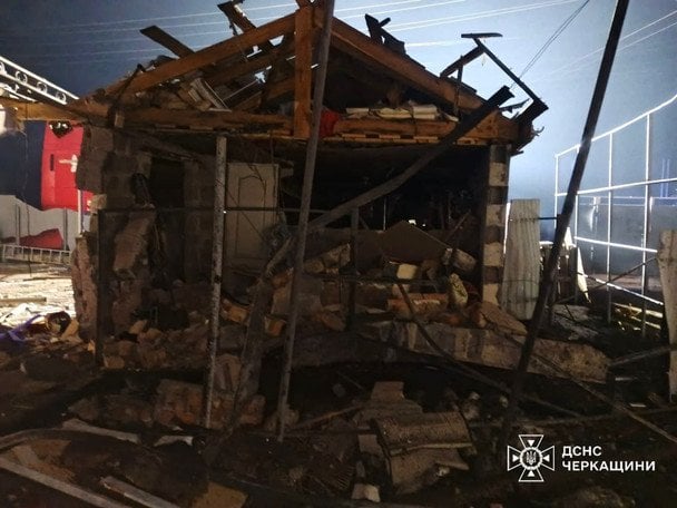 Наслідки атаки на Черкаську область / © ДСНС