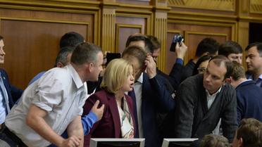 штовханина у Верховній Раді 5 жовтня_3 / © УНІАН