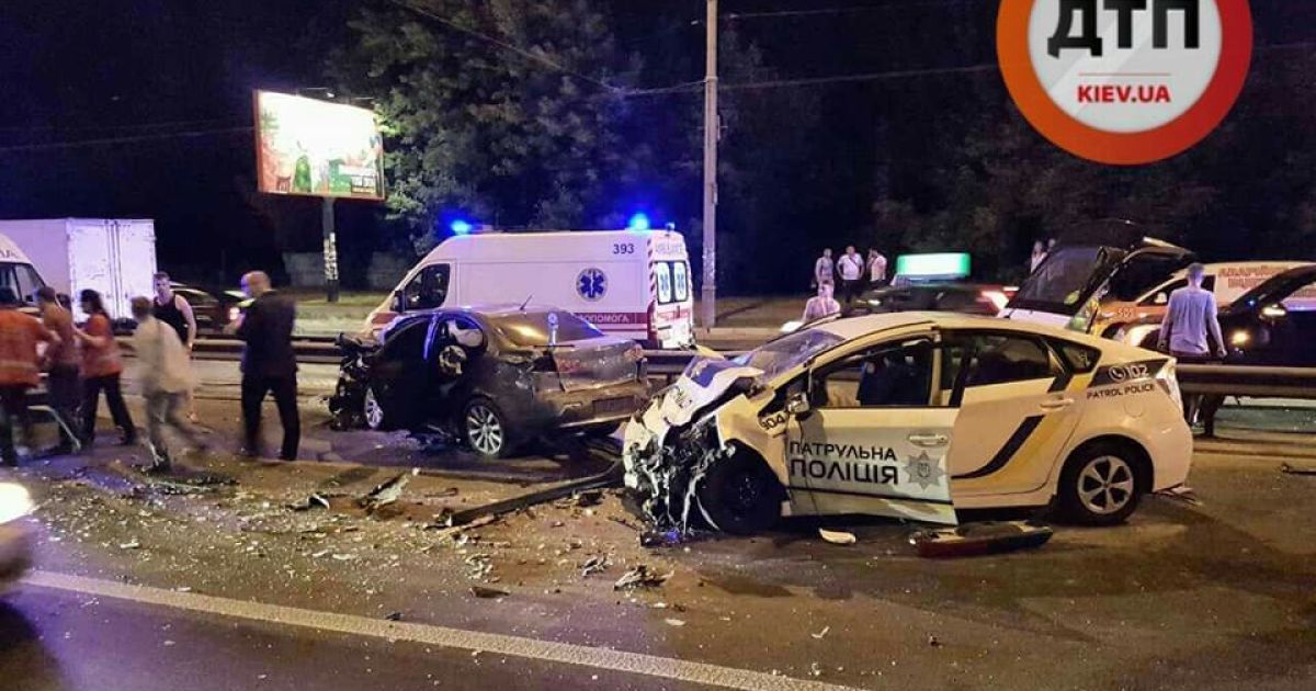 У Києві спіймали водія, який спровокував резонансну ДТП із поліцейським авто