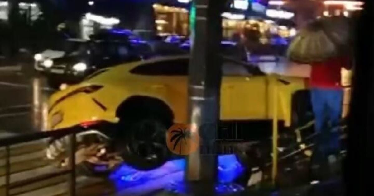 В Сочи разбился элитный "Ламборджини Урус" за 400 тысяч долларов