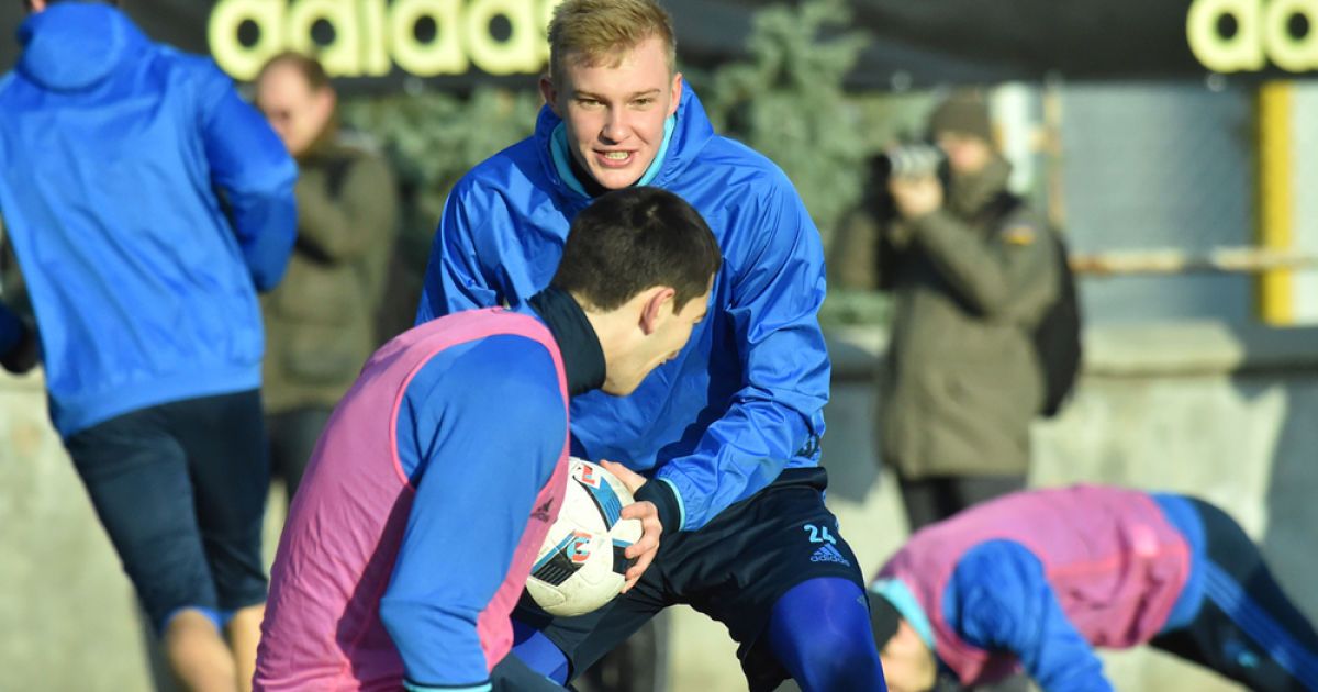 Тренировка сборной Украины