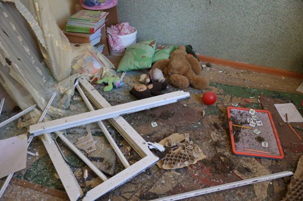 Наслідки ракетного удару росіян по дитячому садочку у Львові / © facebook/Андрій Садовий