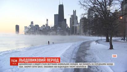 Средний запад США сковали сильные морозы