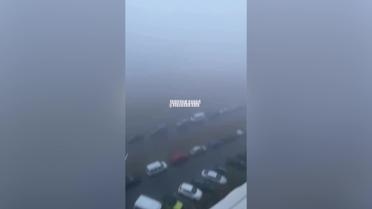 Столицу окутал густой туман