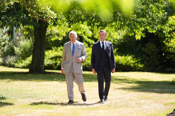 Король Чарльз и Эммануэль Макрон / © Associated Press