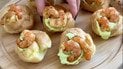 Профітролі з авокадо мусом та креветками tiktok.com_@anastasiiacooking