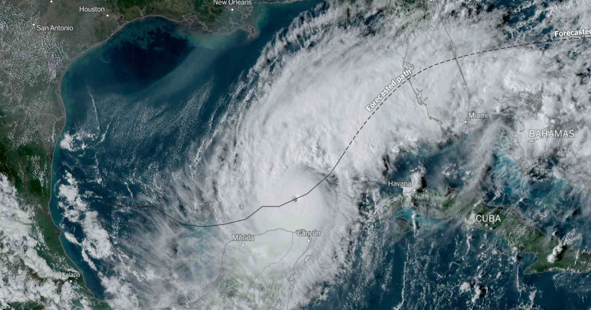 Ураган "Милтон"/Карта: Mapbox