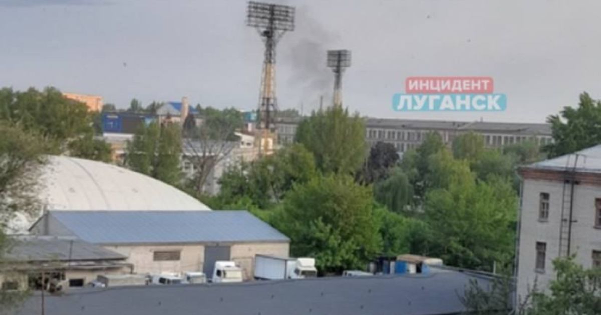 Взрыв в Луганске 13 мая/Фото из местных Tekegram-каналов