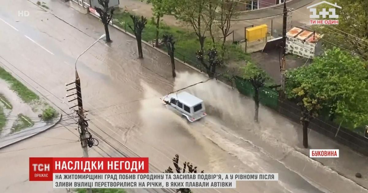 Затопленные улицы и поваленные деревья: в Черновцах бушевала непогода