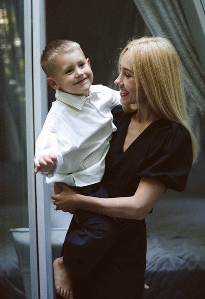 Даша Квиткова с сыном