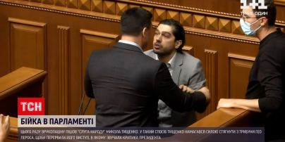 Новости Украины: в Верховной Раде подрались Николай Тищенко и Гео Лерос