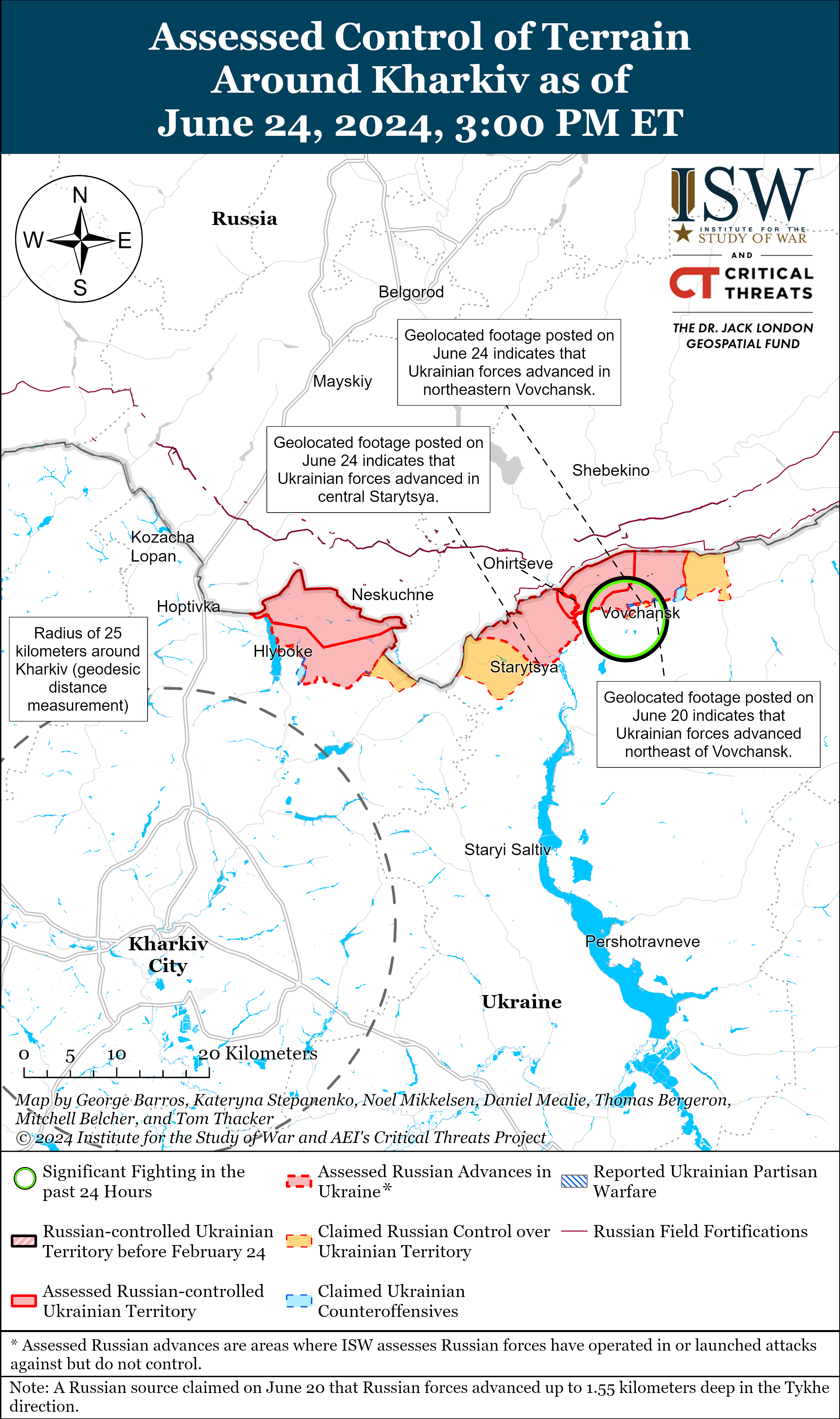 Regione di Charkiv. Mappa della battaglia. ISW/©