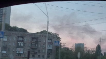 Київ затягнуло димом після атаки РФ