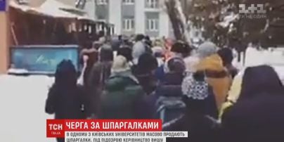 Шпаргалковий скандал: у мережу потрапило відео, як студенти стоять у величезній черзі за шпаргалками