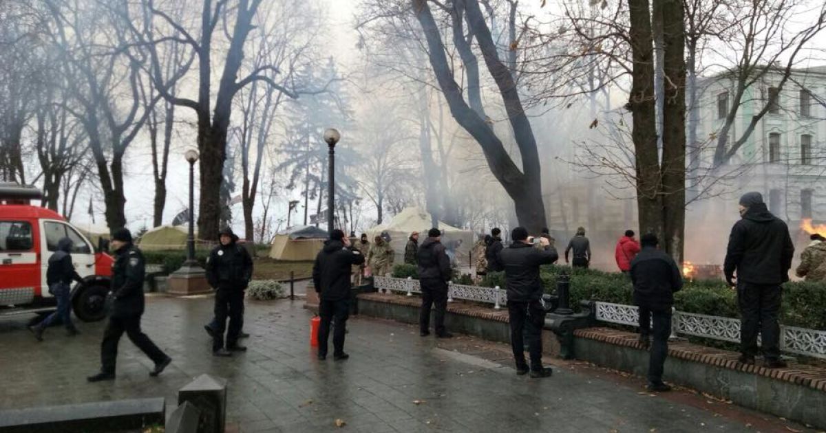пожежа в наметі_1 / © ГУ Национальной полиции Украины в городе Киеве