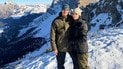 Ромео Бекхем з дівчиною Кім