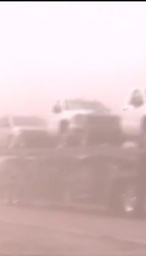 В американском штате Небраска пылевая буря вызвала массовое ДТП