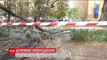 Буревій залишив без світла 195 населених пунктів України