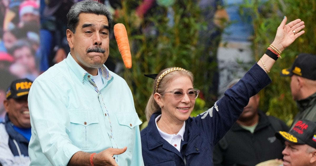 Николас Мадуро и Силия Флорес