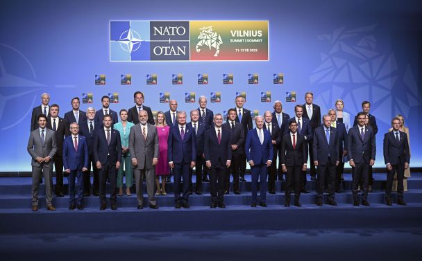 Лідери країн НАТО на саміті НАТО у Вільнюсі 11 липня / © Associated Press