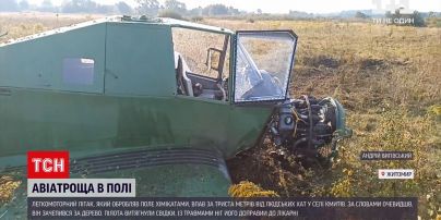 Новости Украины: полиция выясняет причины падения самолета в Житомирской области