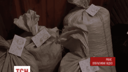 В Ровно изъяли пять мешков янтаря стоимостью 100 тысяч долларов