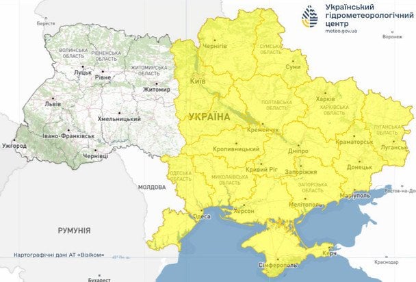 Синоптики попереджають про сильні дощі та шквали 4 липня / © Укргідрометцентр