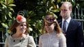 Сестры Евгения и Беатрис с принцем Уильямом