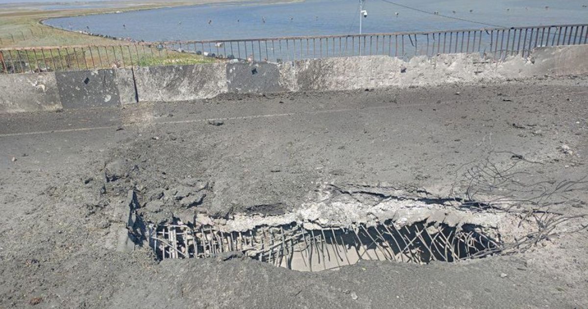 Чонгарский мост после удара