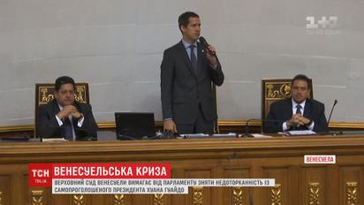 Верховный Суд Венесуэлы лишил Гуайдо депутатской неприкосновенности