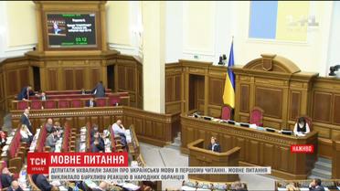 Депутаты приняли закон об украинском языке в первом чтении