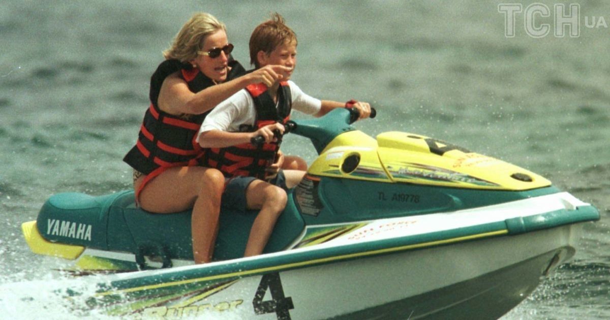 Принцесса Диана с сыном принцем Гарри