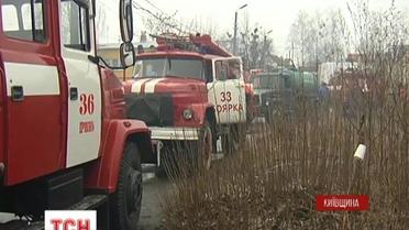 Над Белогородкой образовались облака дыма из-за пожара на складах