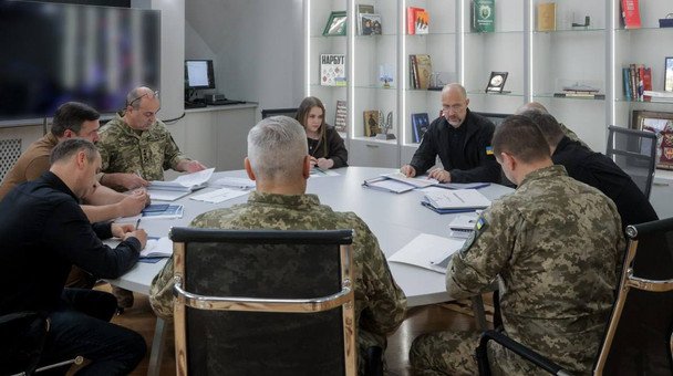 Перша нарада міністра оборони Дениса Шмигаля із заступниками / © Telegram/Денис Шмигаль