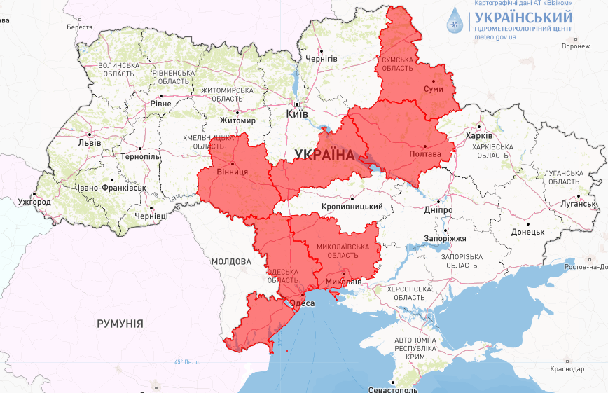 У суботу, 17 червня, у низці областей є високий ризик виникнення пожеж. / © Укргідрометцентр